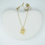 Gold Cat Pendant Necklace